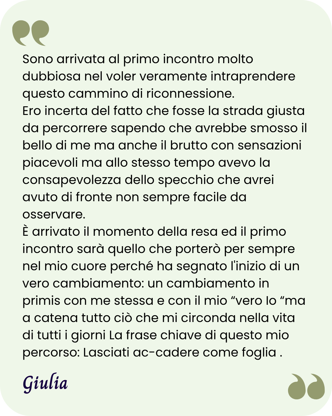 Testimonianza di Giulia dopo la partecipazione alla scuola Connessioni Naturali