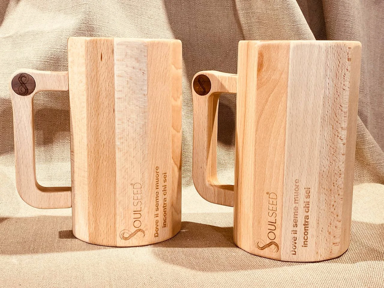 boccale in legno di faggio FSC personalizzabile