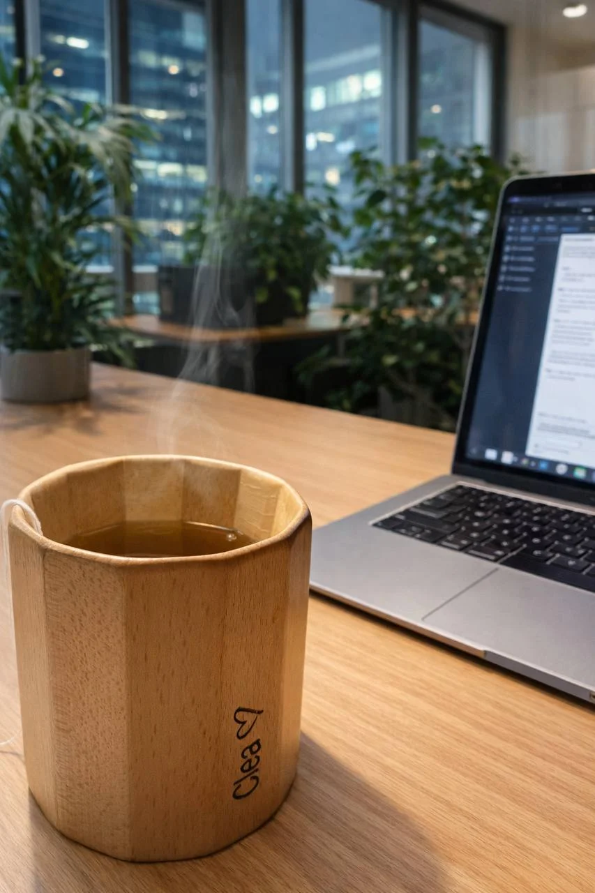 tazza in legno di faggio WOOD